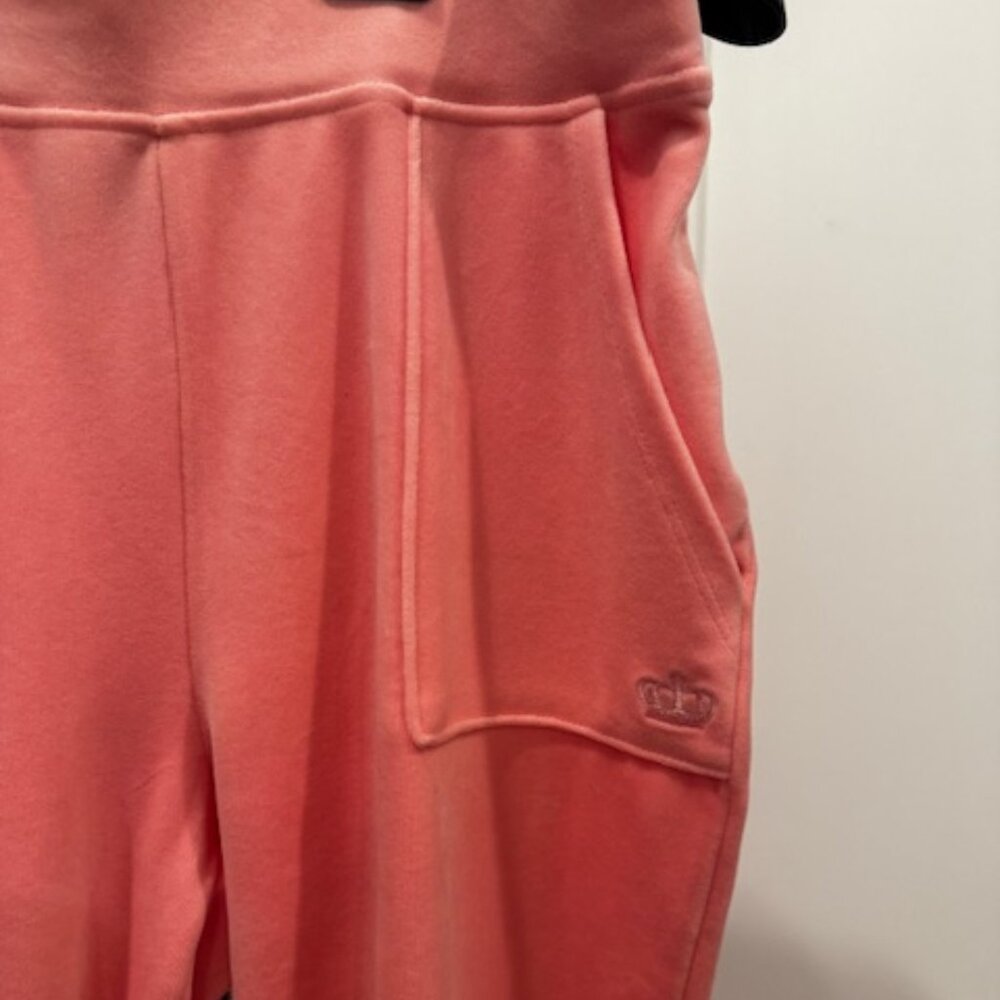 Juicy Couture Pink Velour Tracksuit, 2 pieces, Zip Hoodie Jacket & Pants, Size S - Picture 8 of 9